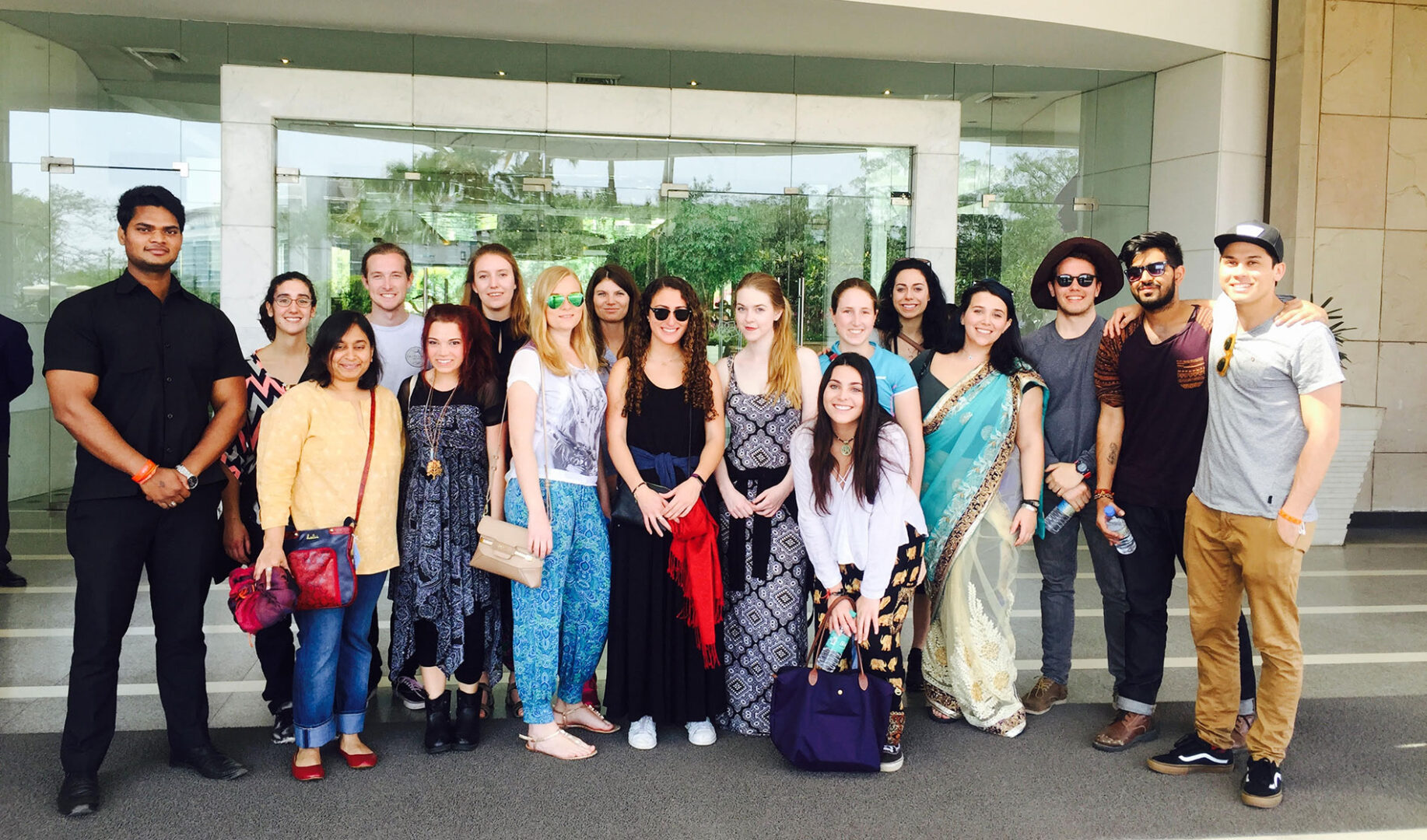 Foreigner American NRI female traveler with family , parents, child hires security officer CPO PSO for safety and security during movement in Delhi, Agra, Taj Mahal, India -with video testimonial