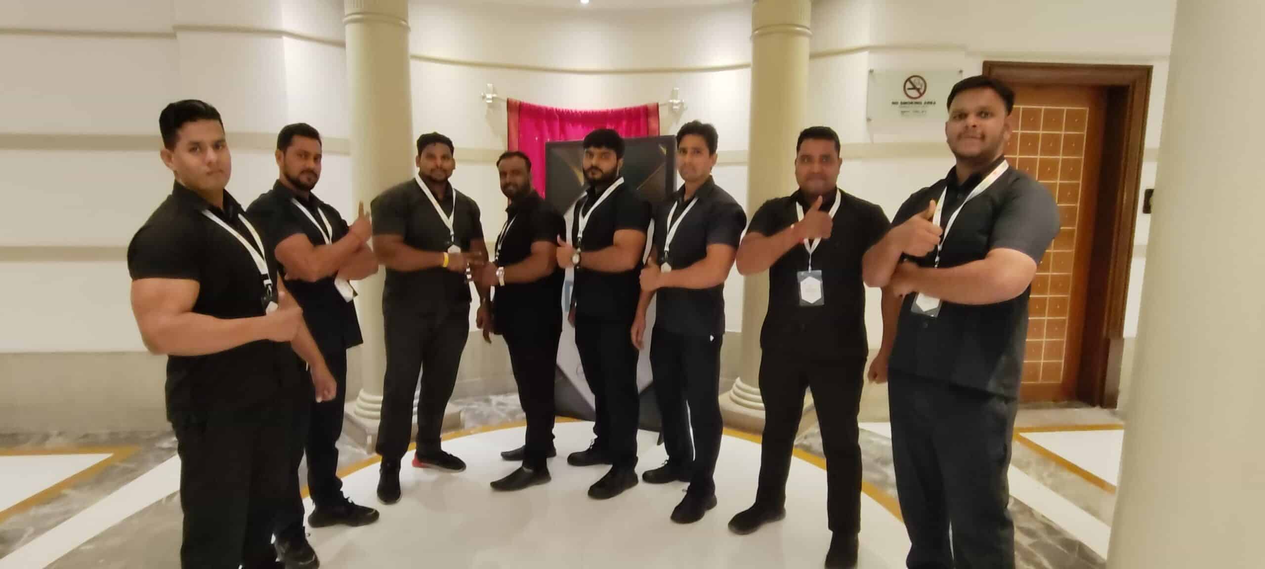 Armed Security officer and Celebrity Bodyguard bouncers hired for security and safety of Celebrities in five star hotel in South Mumbai, Maharashtra,India
